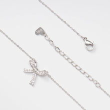 สร้อยคอผู้หญิง LAMY Bow Necklace Silver 6019