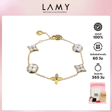 กำไลข้อมือผู้หญิง LAMY Four Leaf Flower Bracelet สีโรสโกลด์ รุ่น 2020