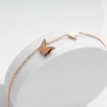 กำไลข้อมือผู้หญิง LAMY Pave Butterfly Unity Bracelet สีโรสโกลด์ รุ่น 2015