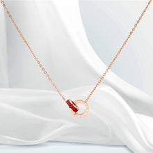 สร้อยคอผู้หญิง LAMY รุ่น Sweet Love Necklace สีโรสโกลด์ รหัส 6003