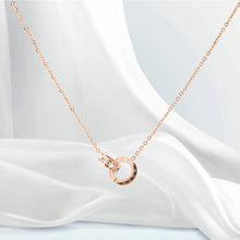 สร้อยคอผู้หญิง LAMY รุ่น Sweet Love Necklace สีโรสโกลด์ รหัส 6003