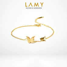 กำไลข้อมือผู้หญิง LAMY Pave Butterfly Unity Bracelet สีโรสโกลด์ รุ่น 2015