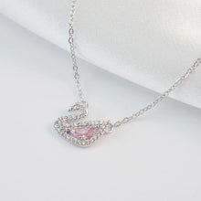 สร้อยคอหงส์ LAMY Crystal Swan Necklace Silver 6042