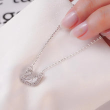 สร้อยคอหงส์ LAMY Crystal Swan Necklace Silver 6042
