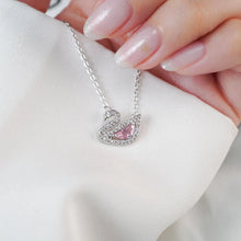 สร้อยคอหงส์ LAMY Crystal Swan Necklace Silver 6042
