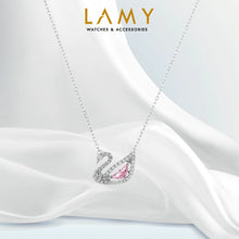 สร้อยคอหงส์ LAMY Crystal Swan Necklace Silver 6042