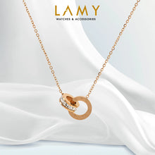 สร้อยคอผู้หญิง LAMY รุ่น Sweet Love Necklace สีโรสโกลด์ รหัส 6003